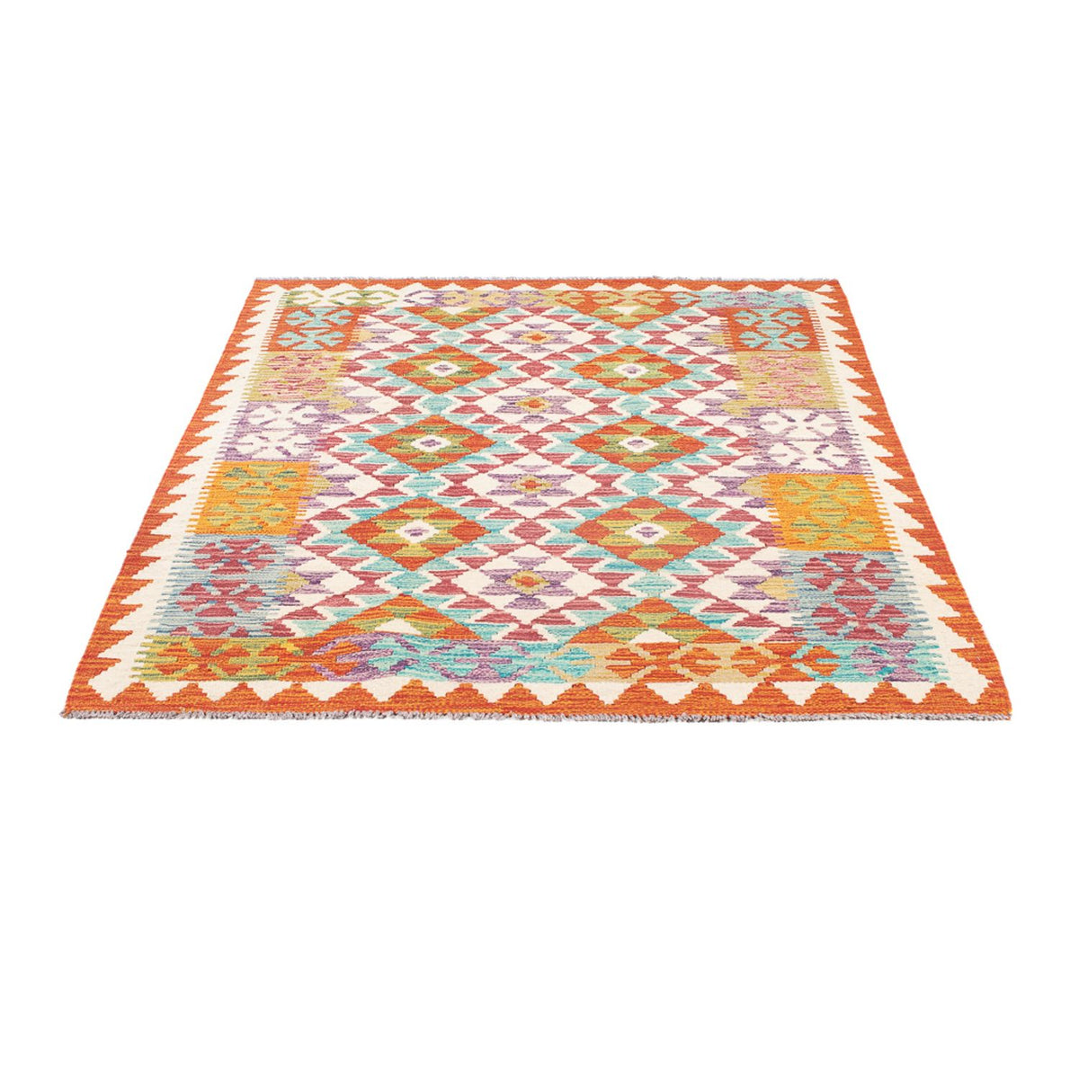 Alfombra Kelim - Splash - 166 x 119 cm - multicolor