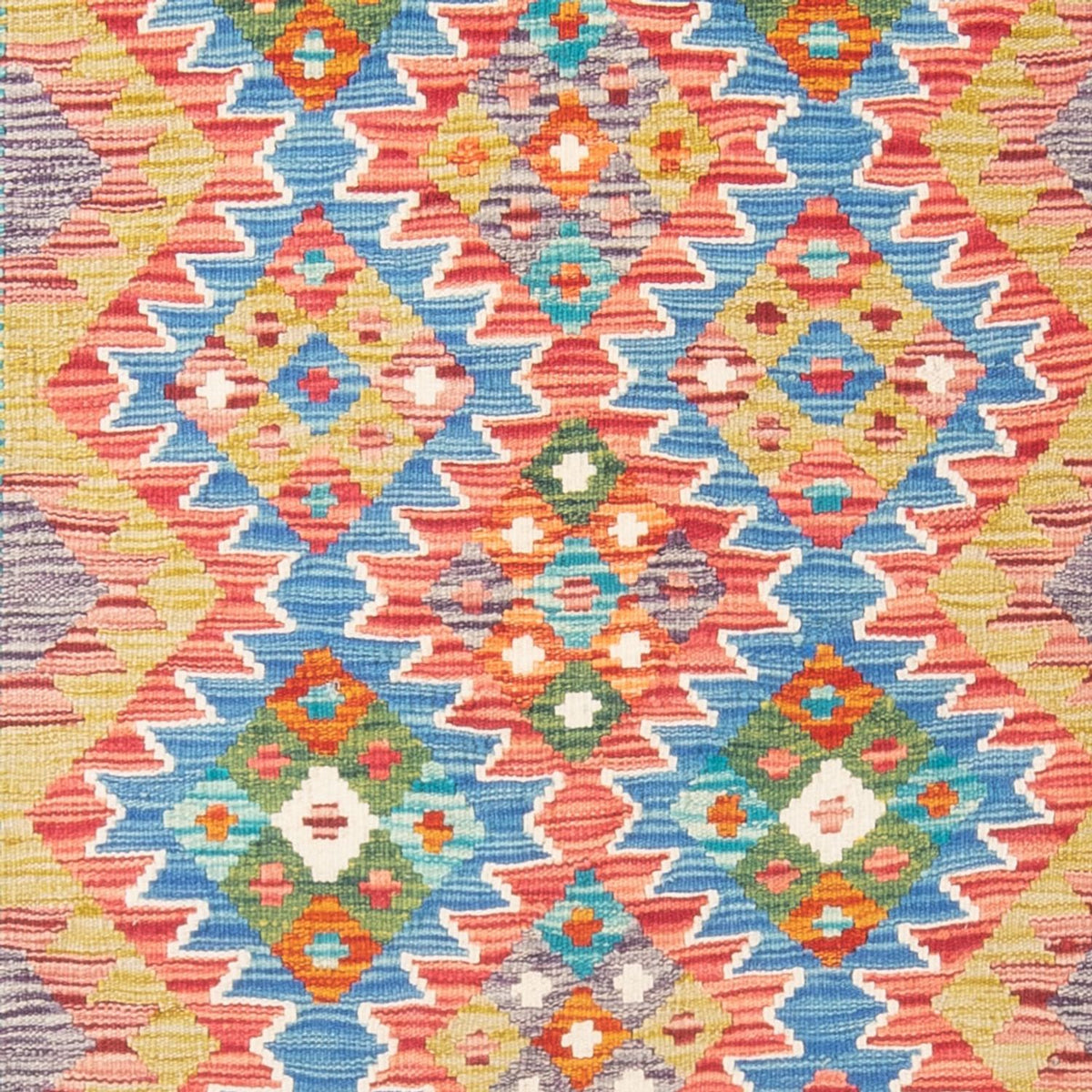 Alfombra Kelim - Splash - 196 x 152 cm - multicolor