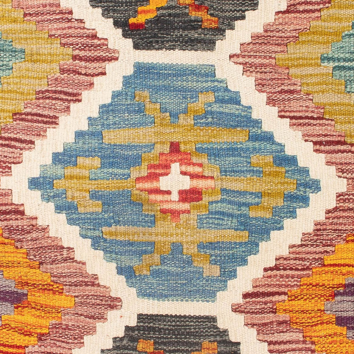 Alfombra Kelim - Splash - 92 x 63 cm - multicolor