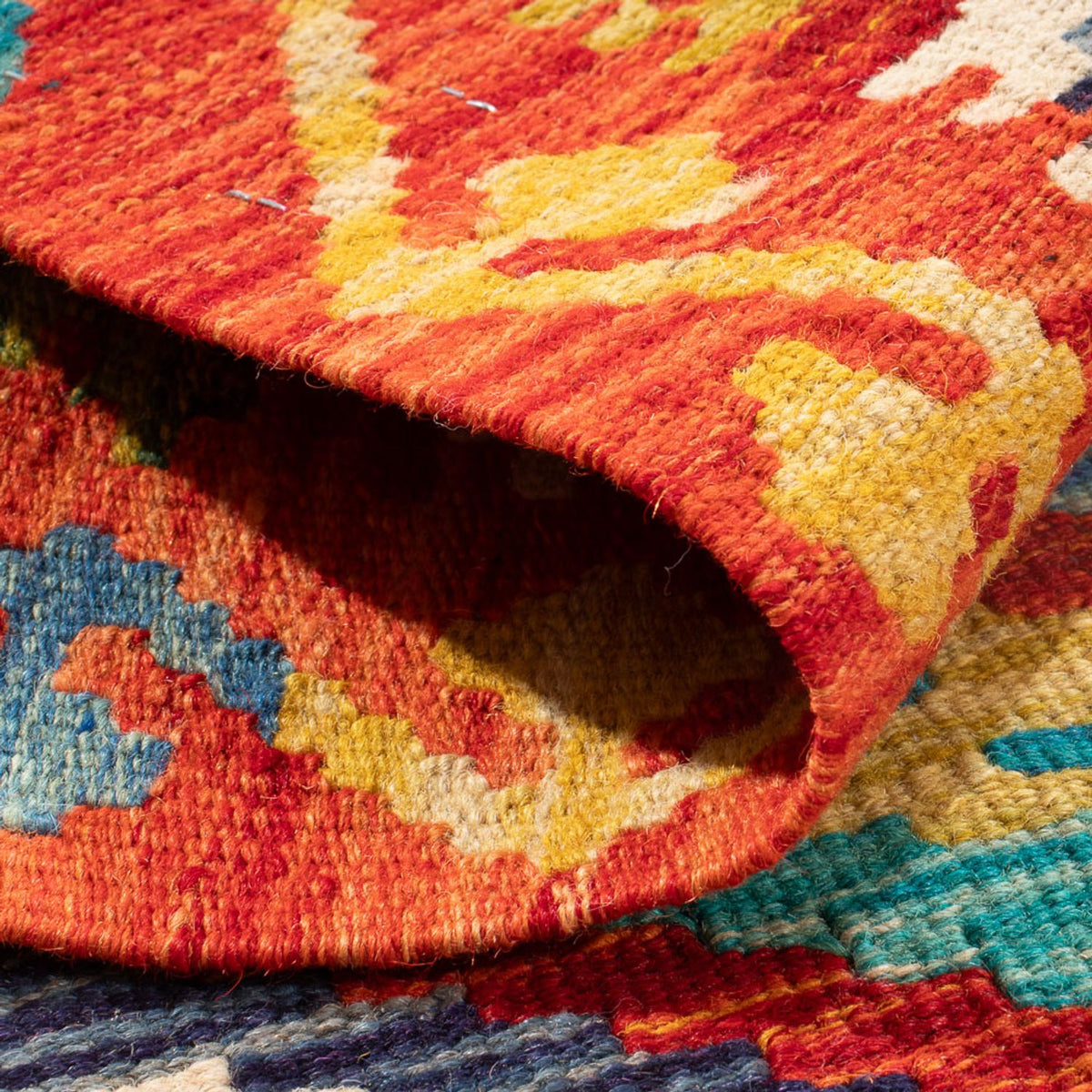 Alfombra Kelim - Splash - 90 x 60 cm - multicolor