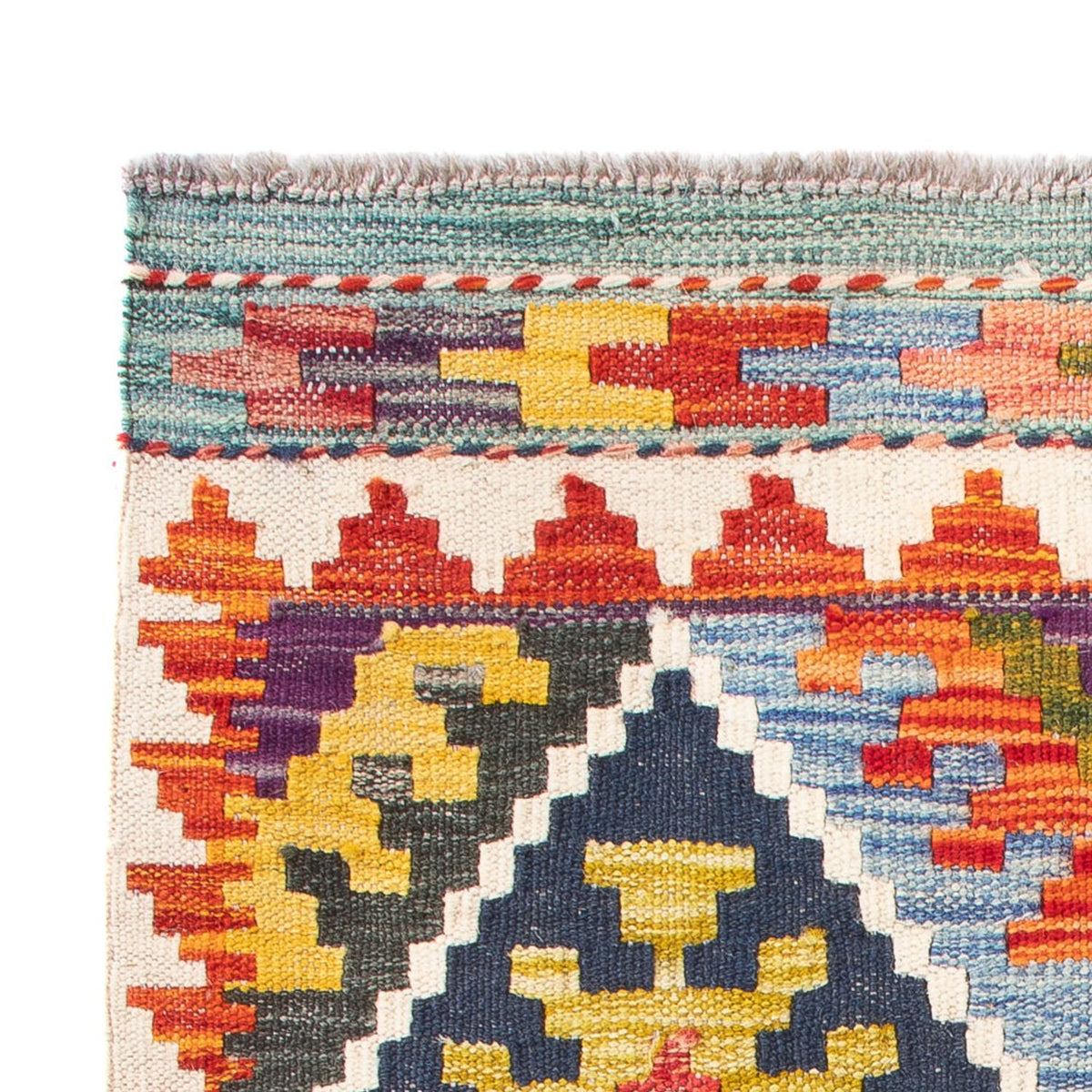 Alfombra Kelim - Splash - 93 x 65 cm - multicolor