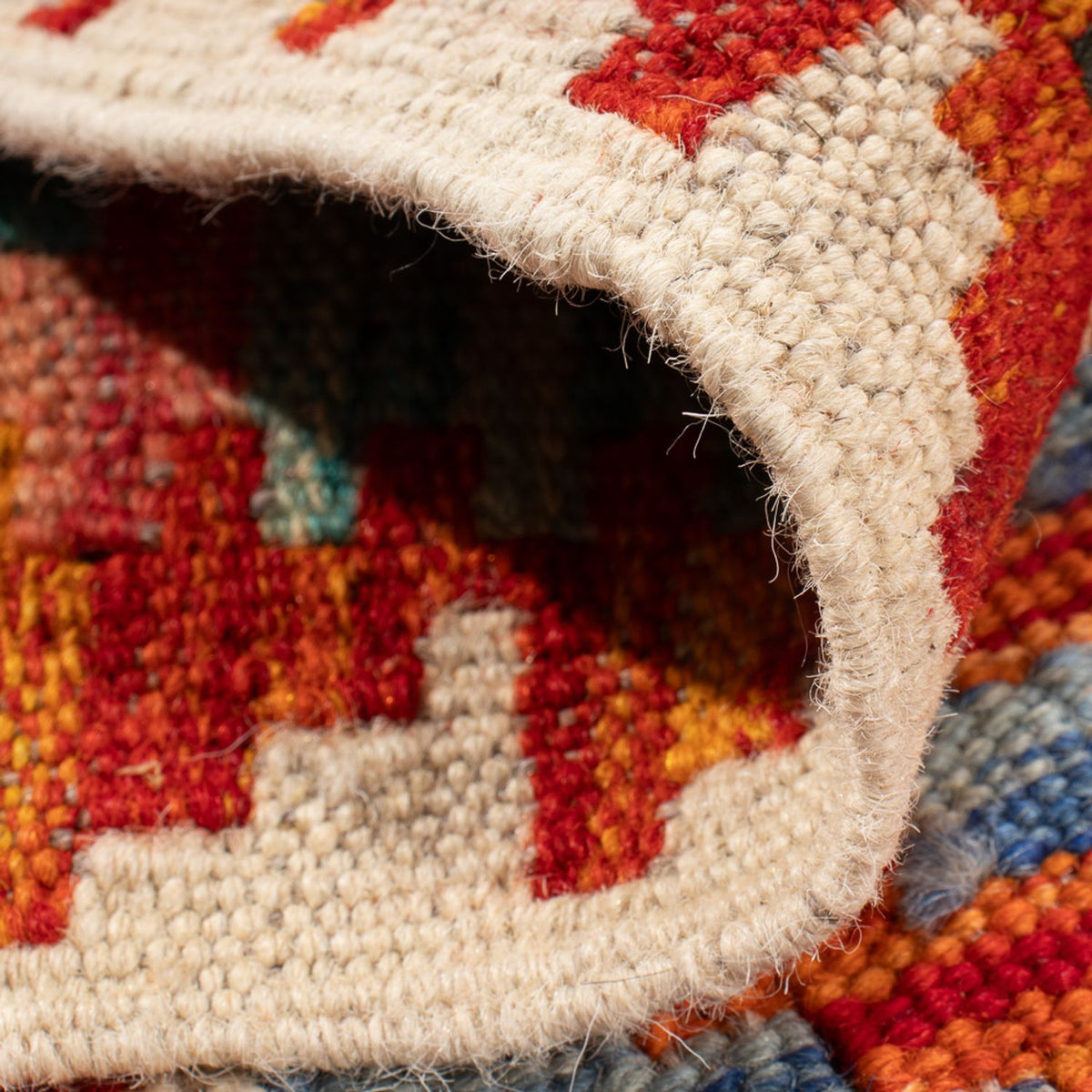 Alfombra Kelim - Splash - 93 x 65 cm - multicolor