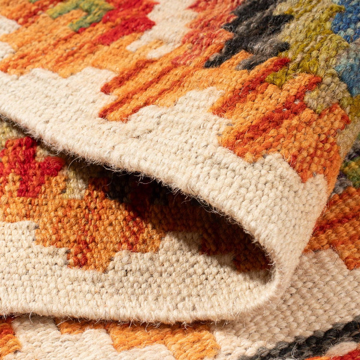 Alfombra Kelim - Splash - 98 x 60 cm - multicolor