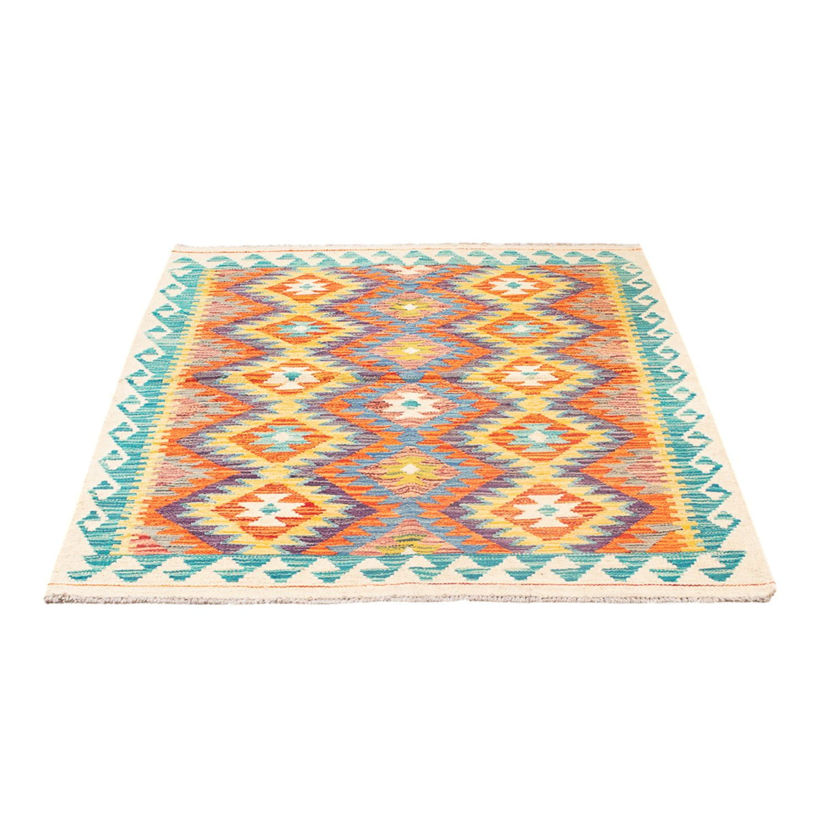 Alfombra Kelim - Splash - 155 x 102 cm - multicolor