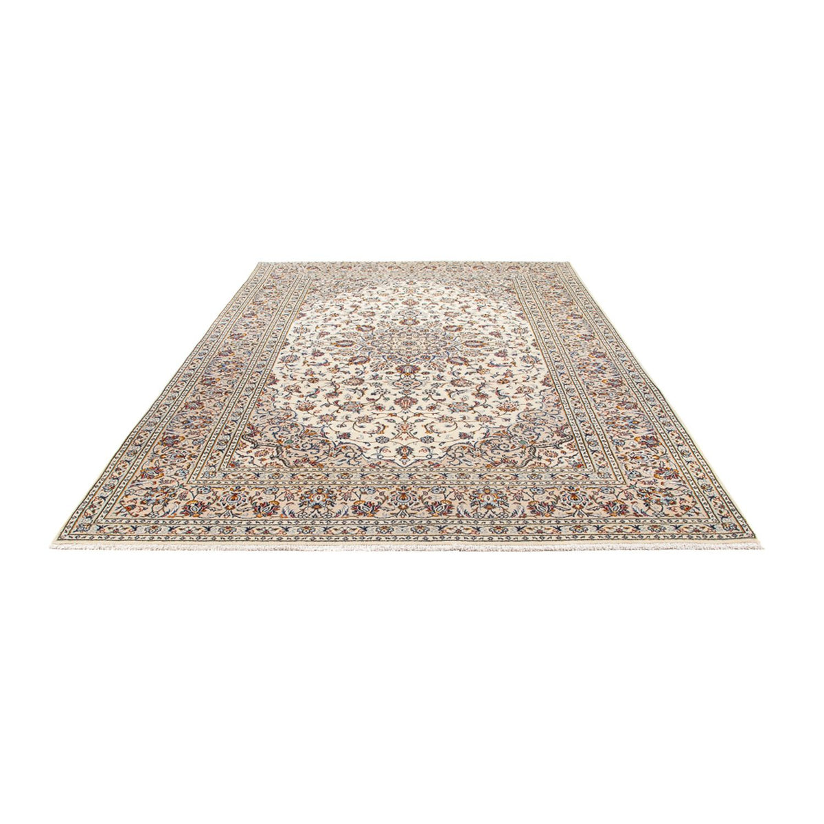 Alfombra persa - Keshan - 307 x 200 cm - crema