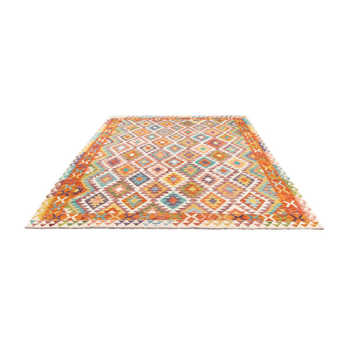 Alfombra Kelim - Splash - 290 x 205 cm - multicolor