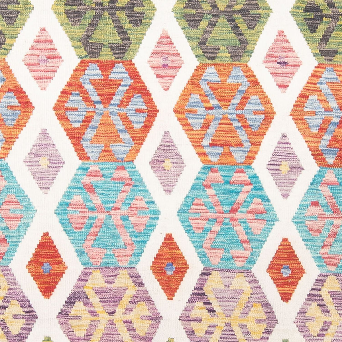 Alfombra Kelim - Splash - 305 x 203 cm - multicolor