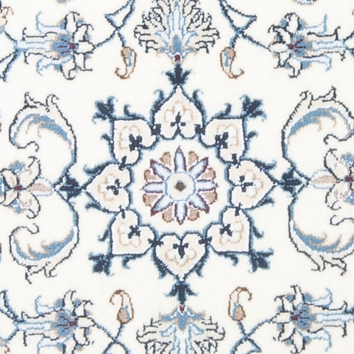 Alfombra persa - Nain - 127 x 67 cm - crema
