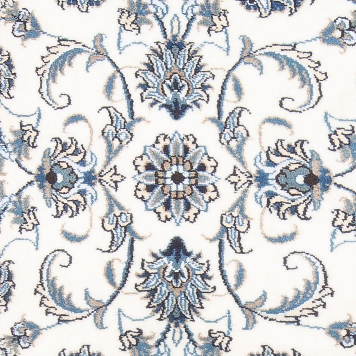 Alfombra de pasillo Alfombra persa - Nain - 264 x 74 cm - crema