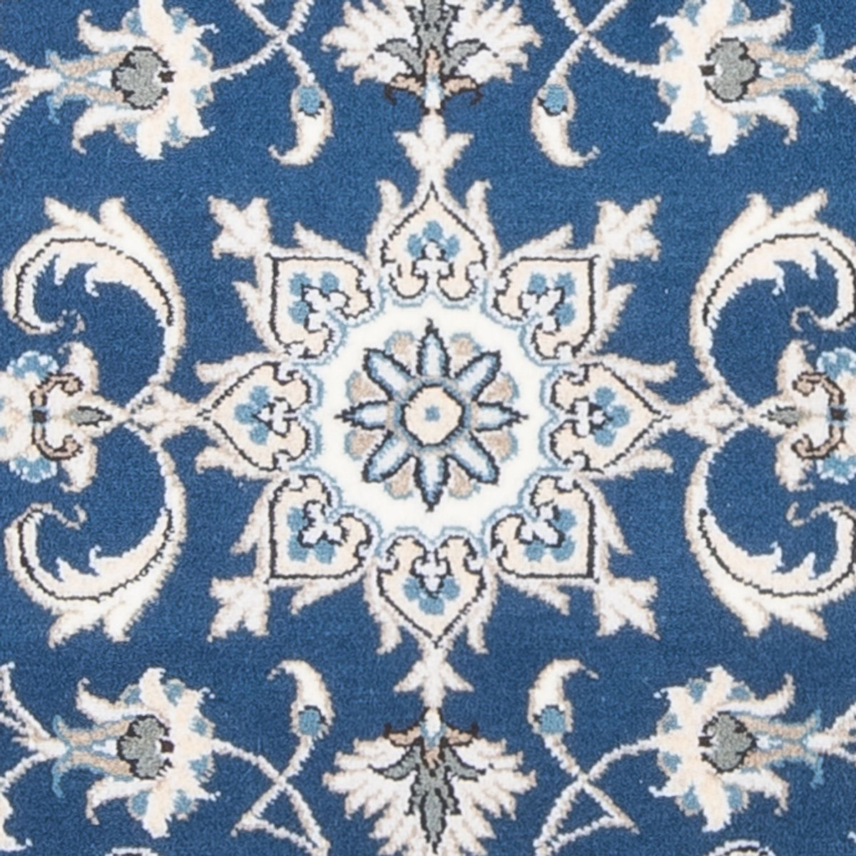Alfombra persa - Nain - 135 x 71 cm - azul