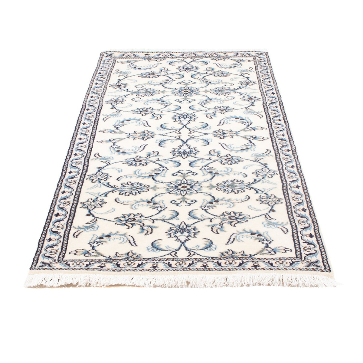 Alfombra de pasillo Alfombra persa - Nain - 184 x 76 cm - crema