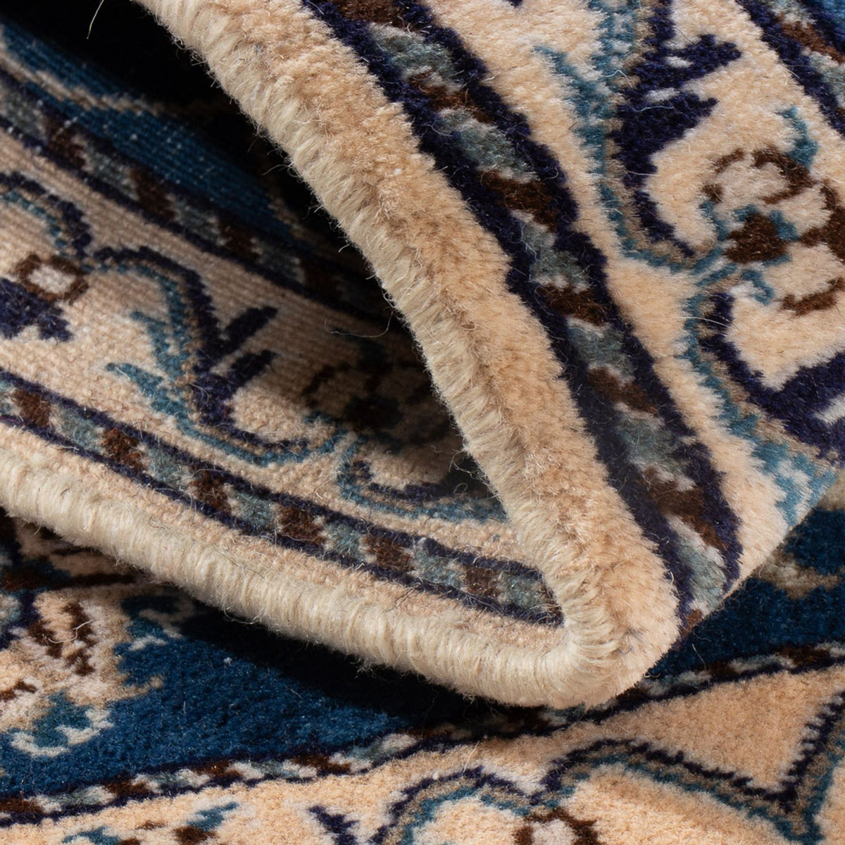 Alfombra persa - Nain - 137 x 69 cm - azul
