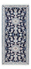 Alfombra de pasillo Alfombra persa - Nain - 190 x 79 cm - azul oscuro