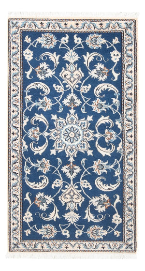 Alfombra de pasillo Alfombra persa - Nain - 156 x 71 cm - azul