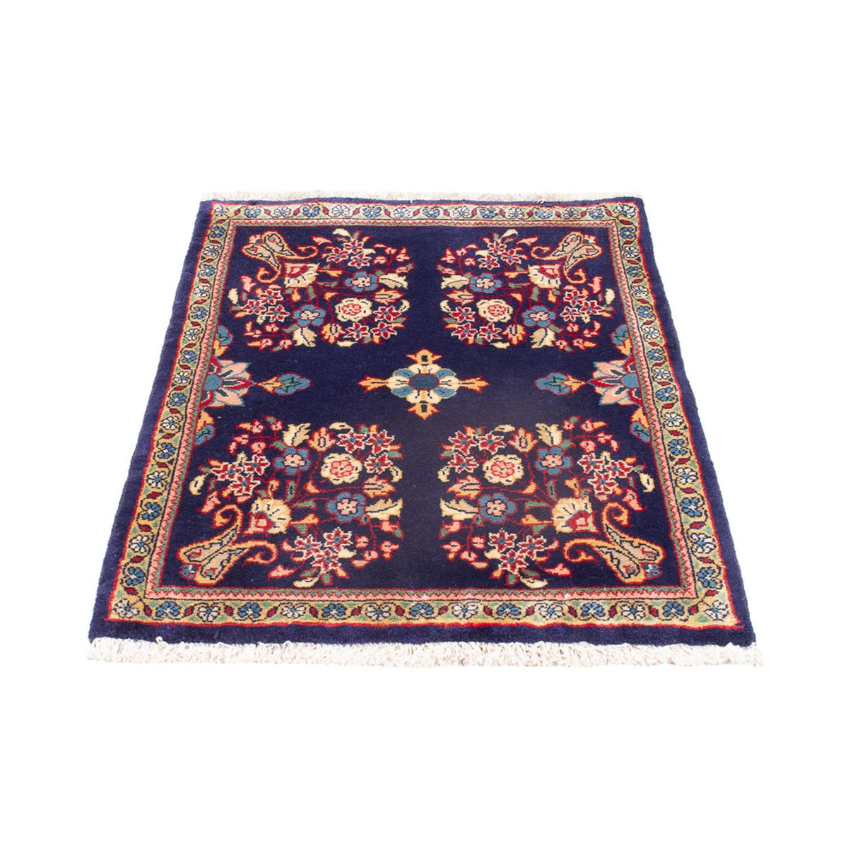 Alfombra persa - Keshan - 91 x 63 cm - multicolor