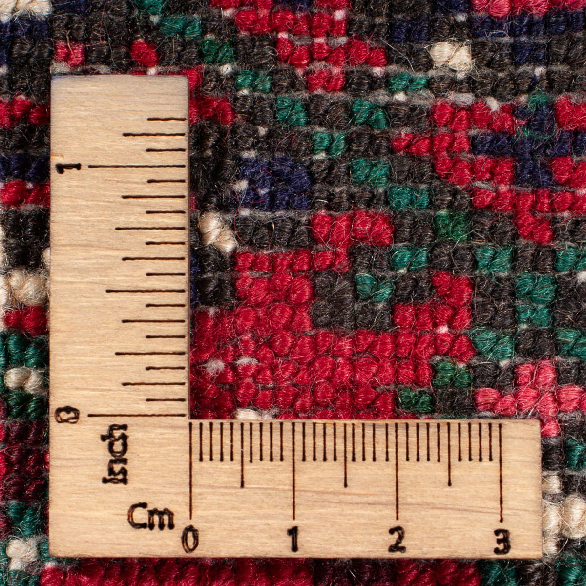 Alfombra persa - Nómada - 122 x 80 cm - rojo oscuro