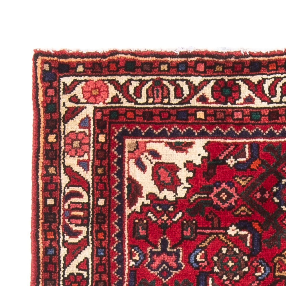 Alfombra persa - Nómada - 128 x 82 cm - rojo oscuro
