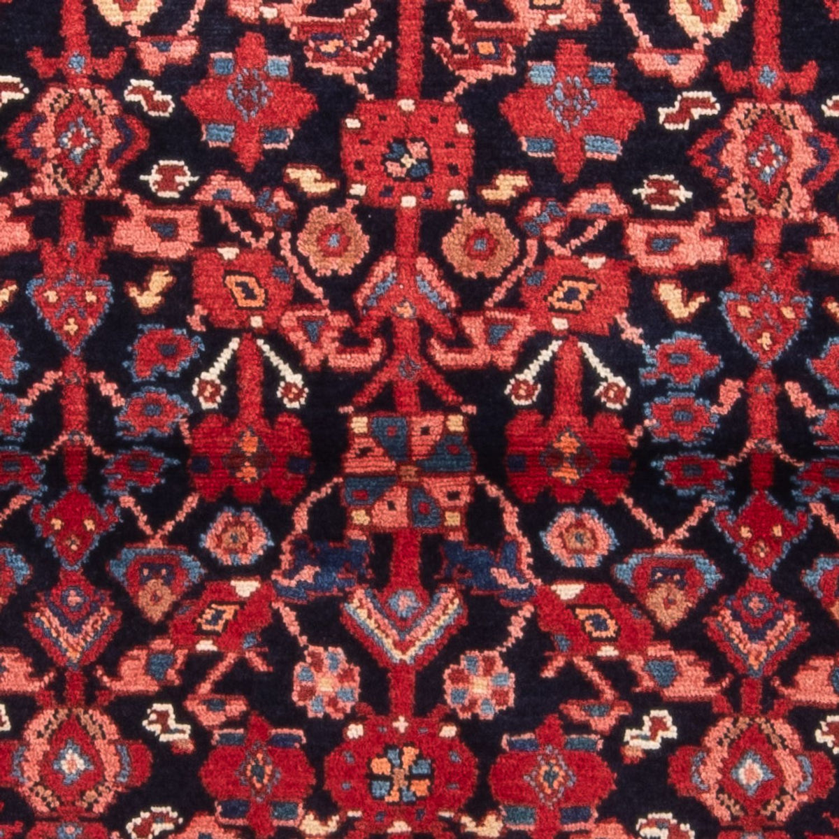 Alfombra persa - Nómada - 144 x 114 cm - azul oscuro