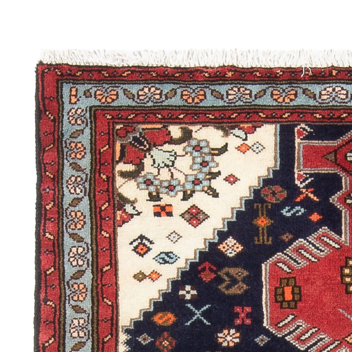 Alfombra persa - Nómada - 150 x 100 cm - azul oscuro