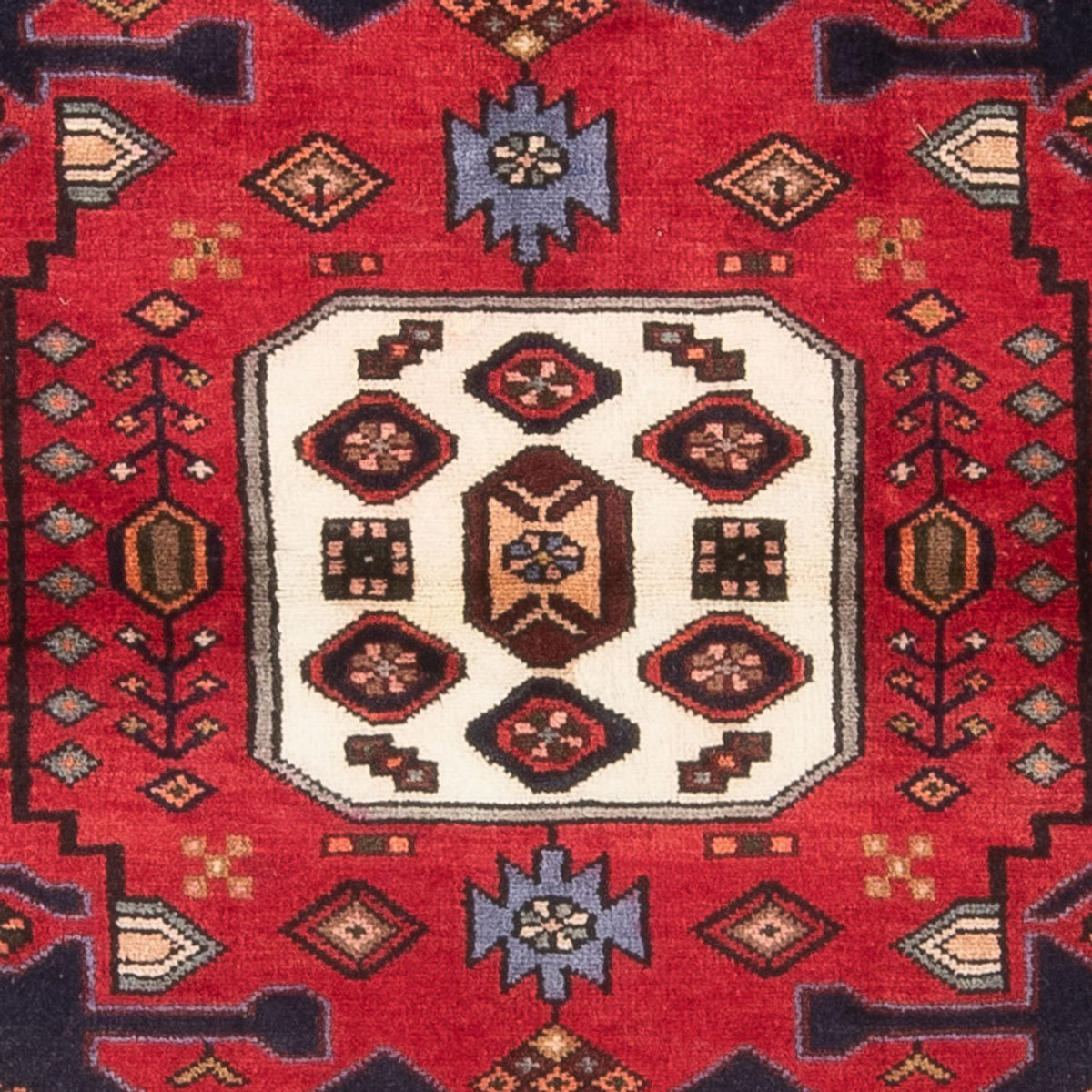 Alfombra persa - Nómada - 161 x 110 cm - azul oscuro