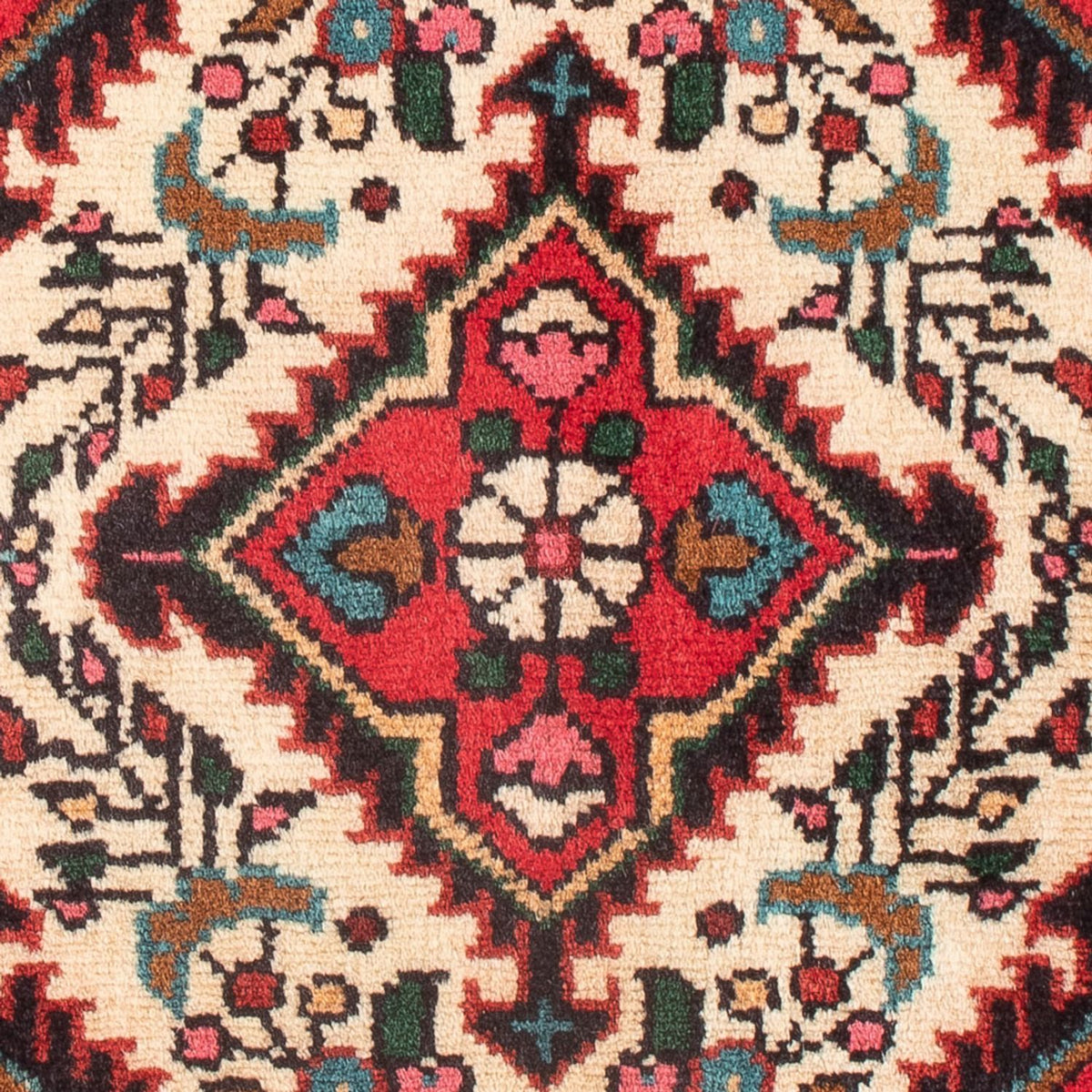 Alfombra persa - Nómada - 62 x 47 cm - crema