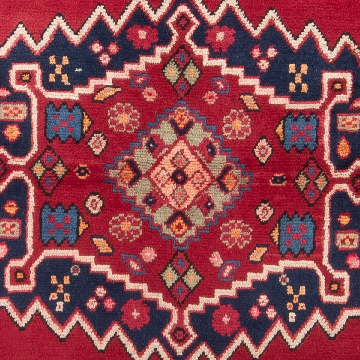Alfombra persa - Nómada - 150 x 121 cm - rojo
