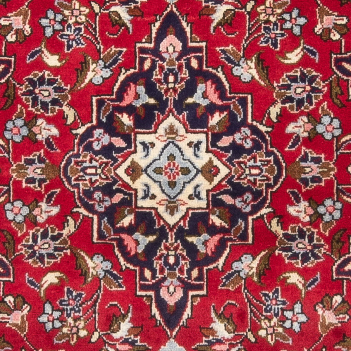 Alfombra persa - Keshan - 156 x 91 cm - rojo