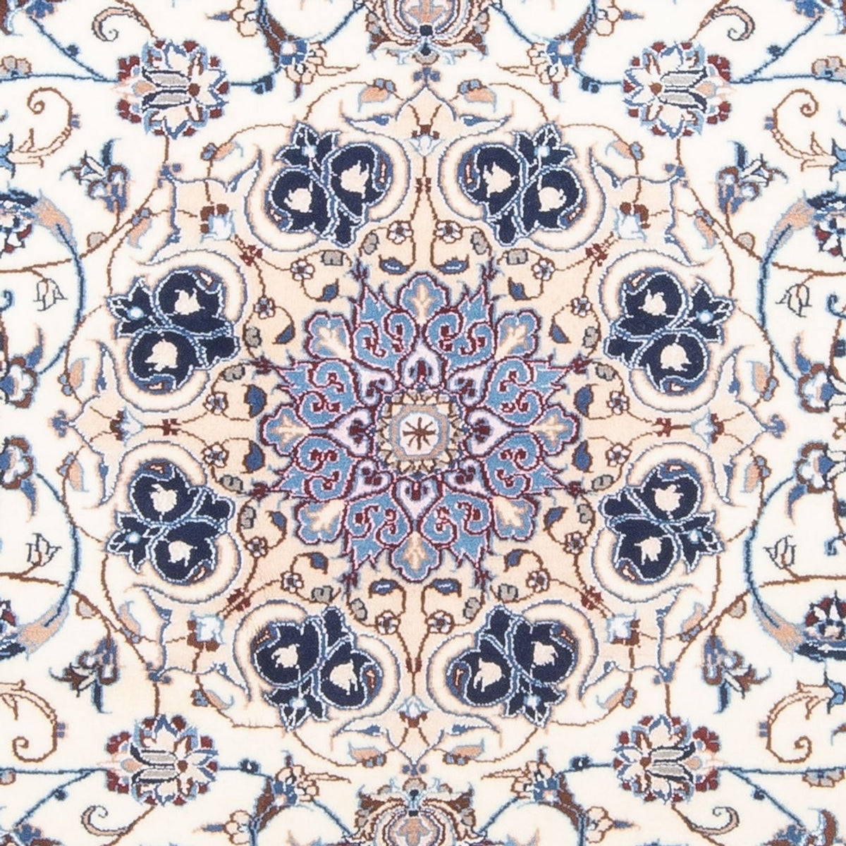Alfombra Persa - Nain - Real - 197 x 130 cm - crema