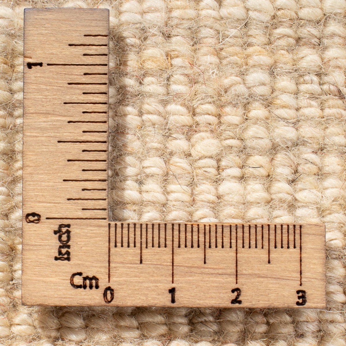 Alfombra Gabbeh - Persa - 144 x 71 cm - blanco natural
