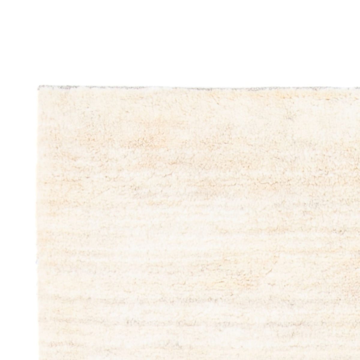 Alfombra de pasillo Alfombra Gabbeh - Persa - 247 x 82 cm - blanco natural