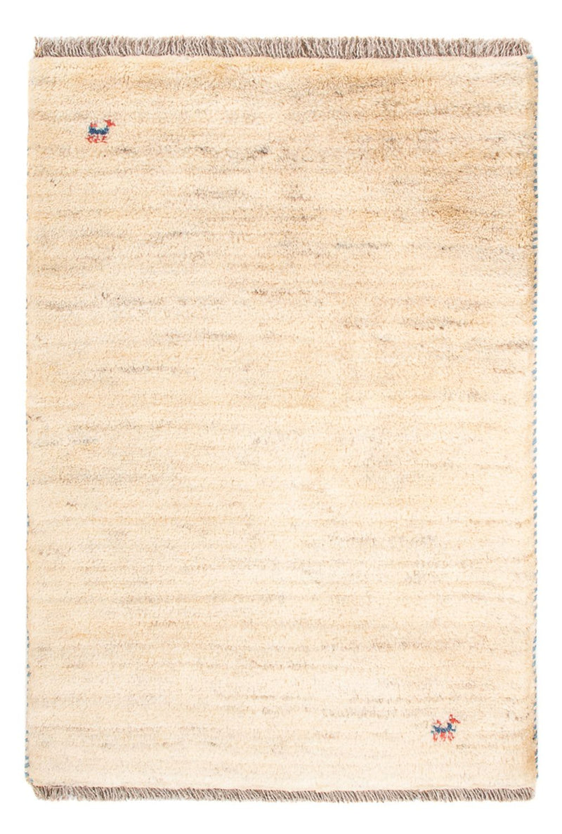 Alfombra Gabbeh - Persa - 86 x 60 cm - beige claro