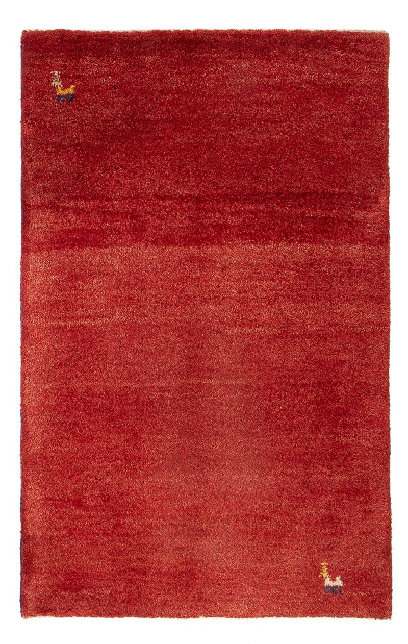 Alfombra Gabbeh - Persa - 90 x 62 cm - rojo