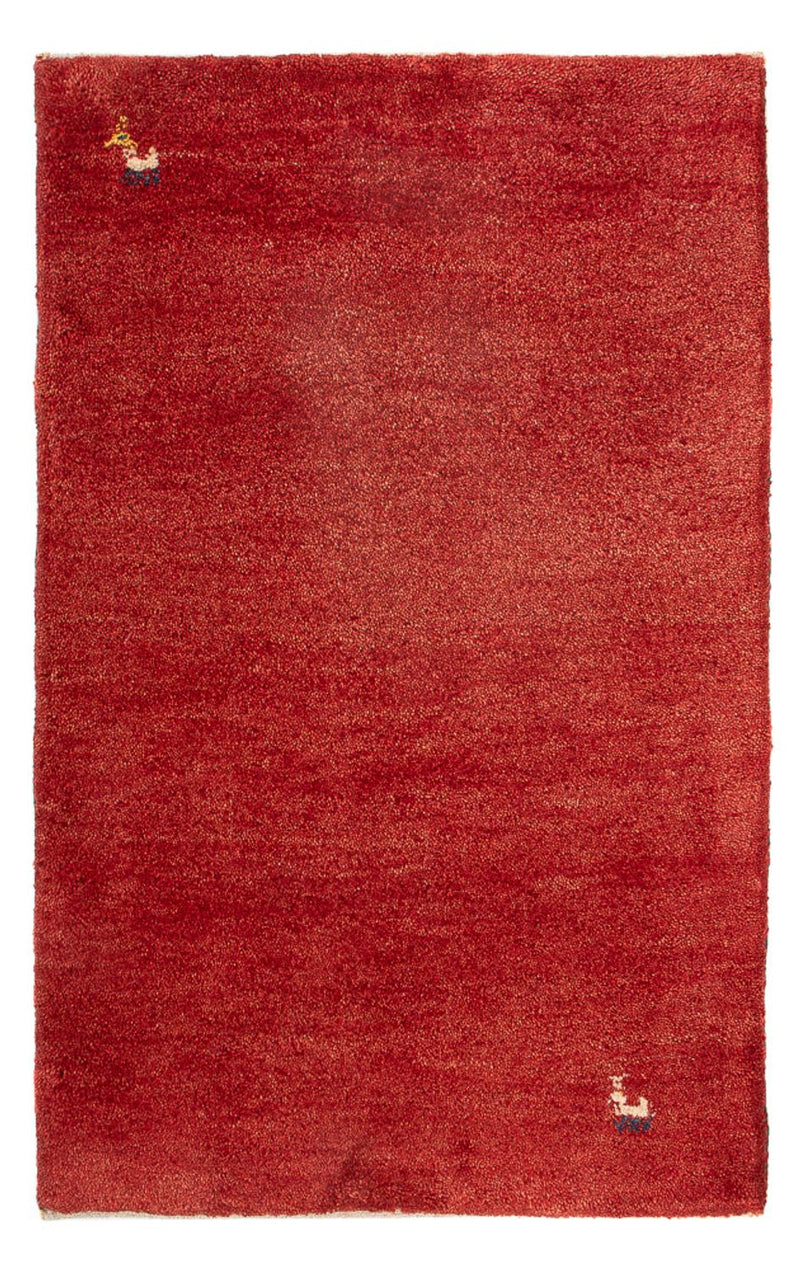 Alfombra Gabbeh - Persa - 90 x 60 cm - rojo