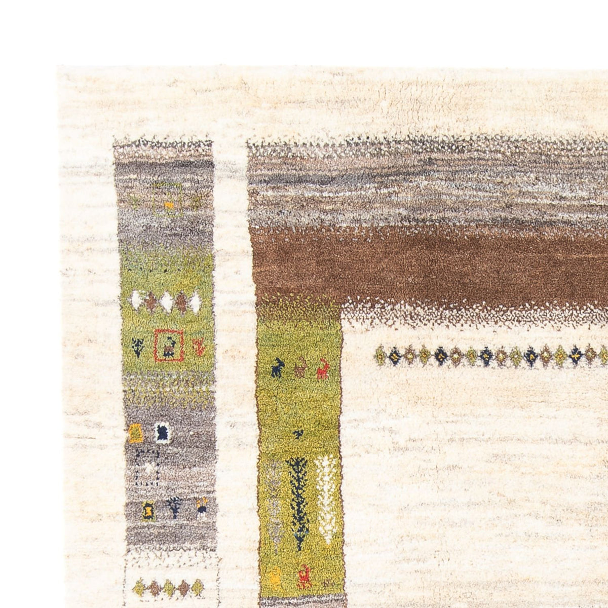 Alfombra Gabbeh - Persa - 245 x 200 cm - crema