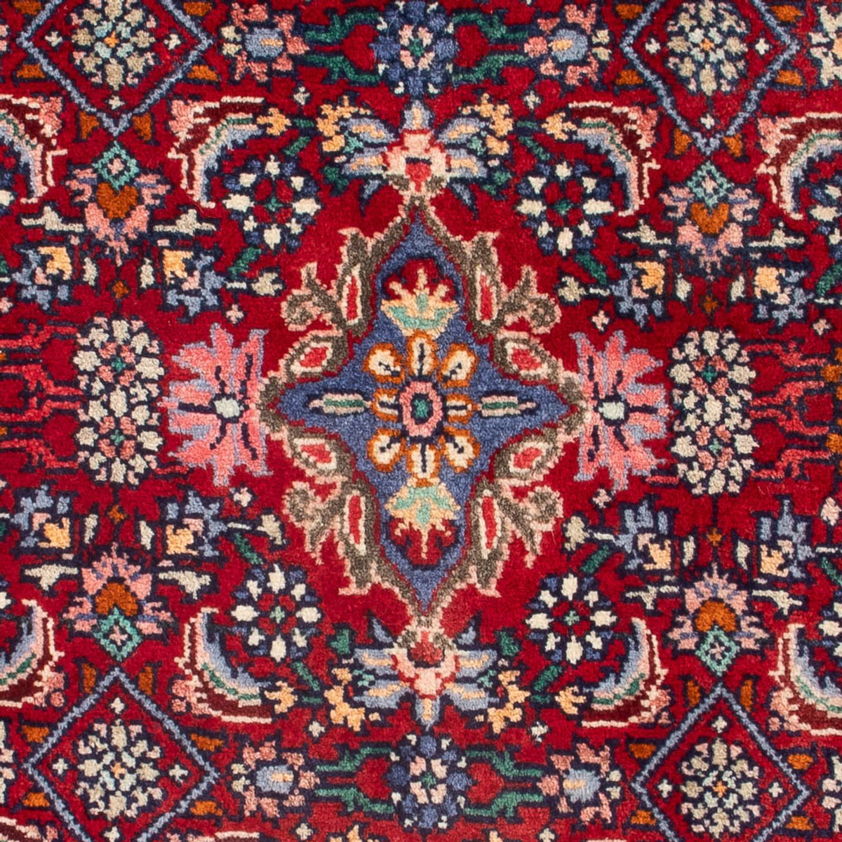 Alfombra persa - Bidjar - 76 x 55 cm - rojo burdeos
