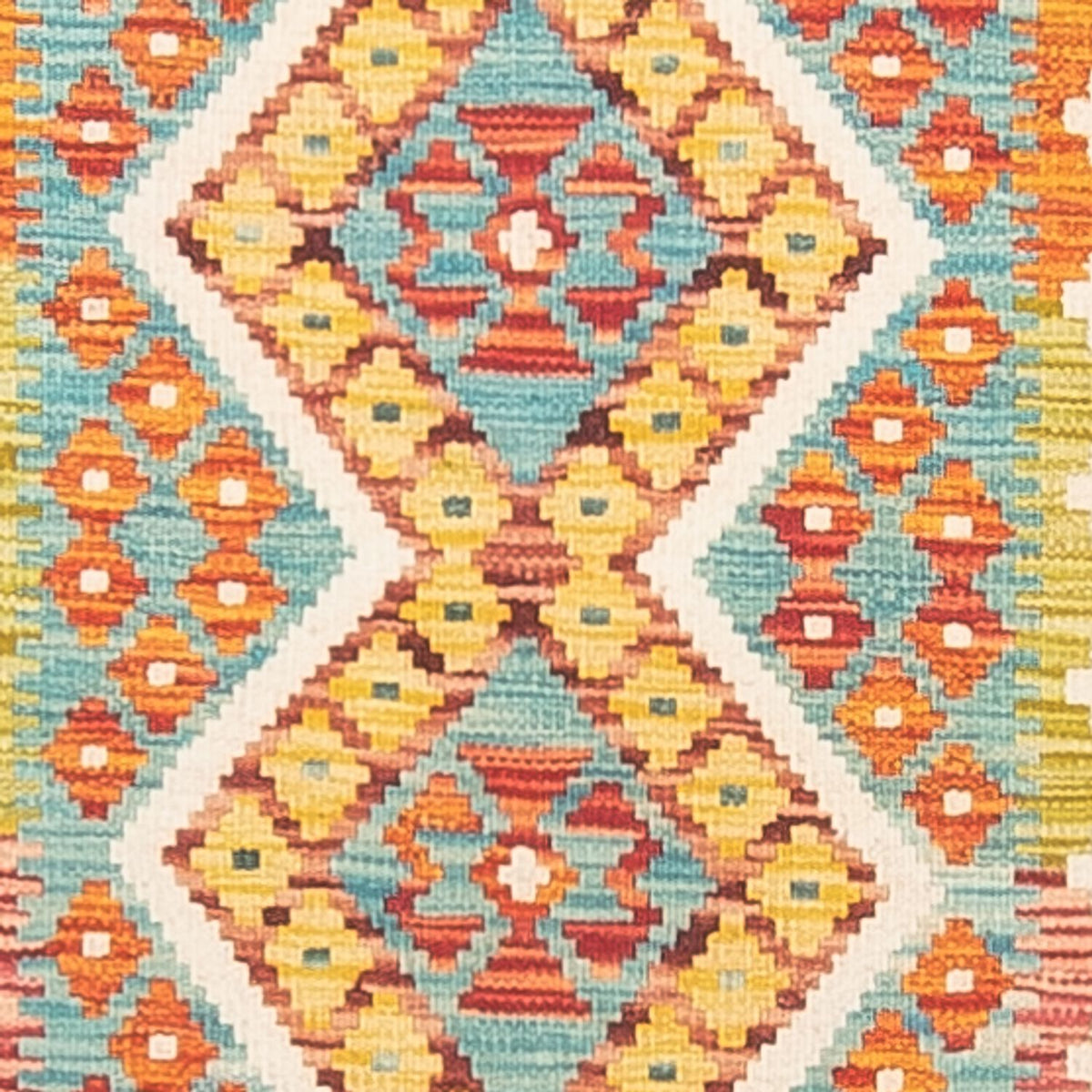Alfombra de pasillo Alfombra Kelim - Splash - 280 x 85 cm - multicolor