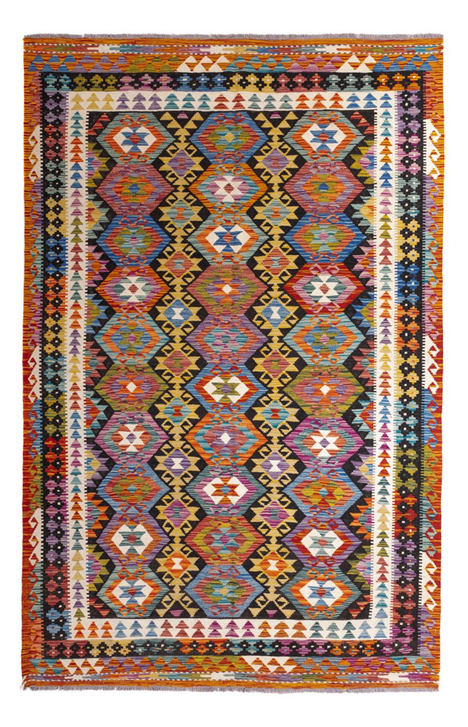 Alfombra Kelim - Splash - 250 x 163 cm - multicolor
