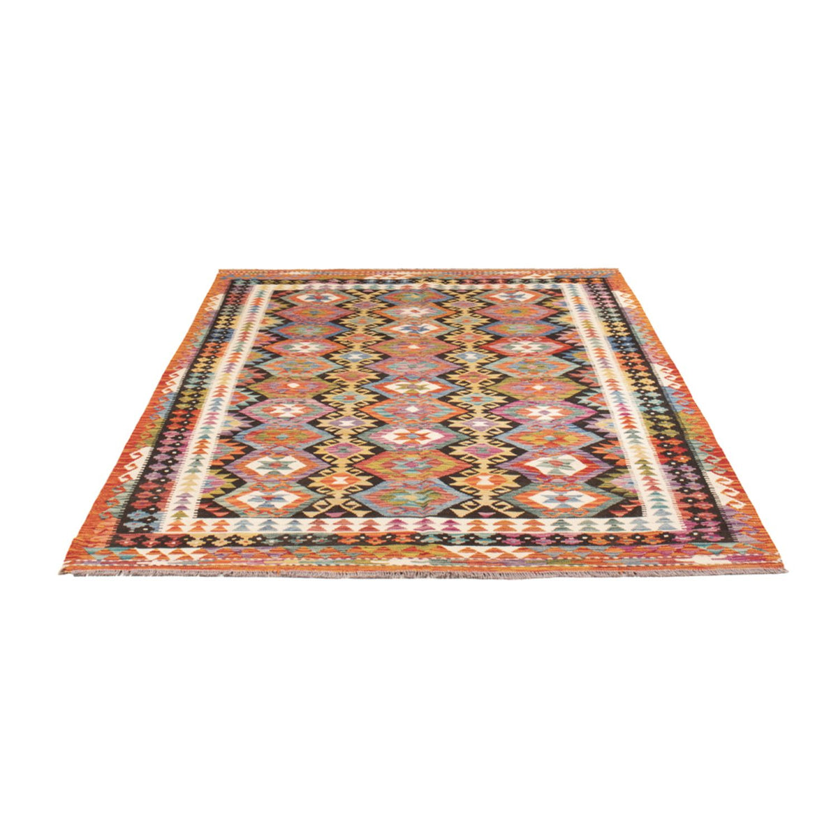 Alfombra Kelim - Splash - 250 x 163 cm - multicolor