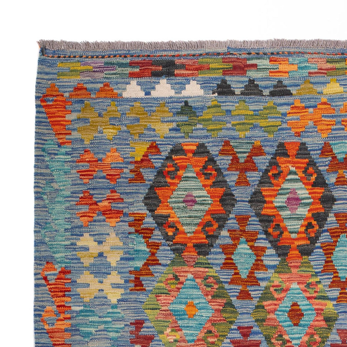 Alfombra Kelim - Splash - 241 x 175 cm - multicolor