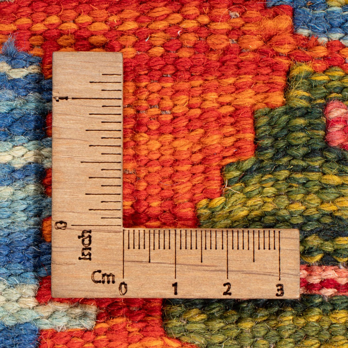 Alfombra Kelim - Splash cuadrado  - 154 x 152 cm - multicolor