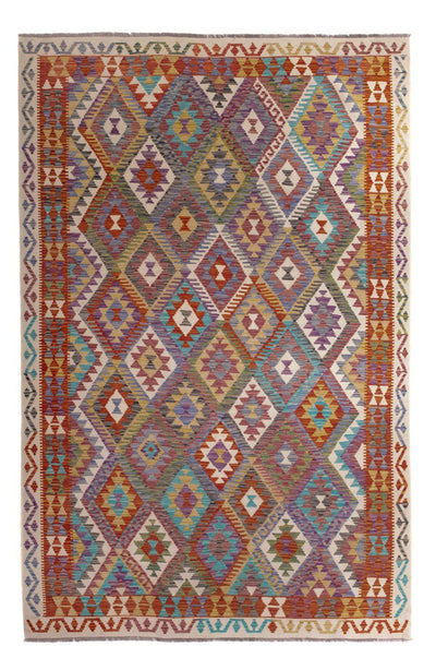 Kilim Maimana Alfombra 200x299cm - Alfombra de lana