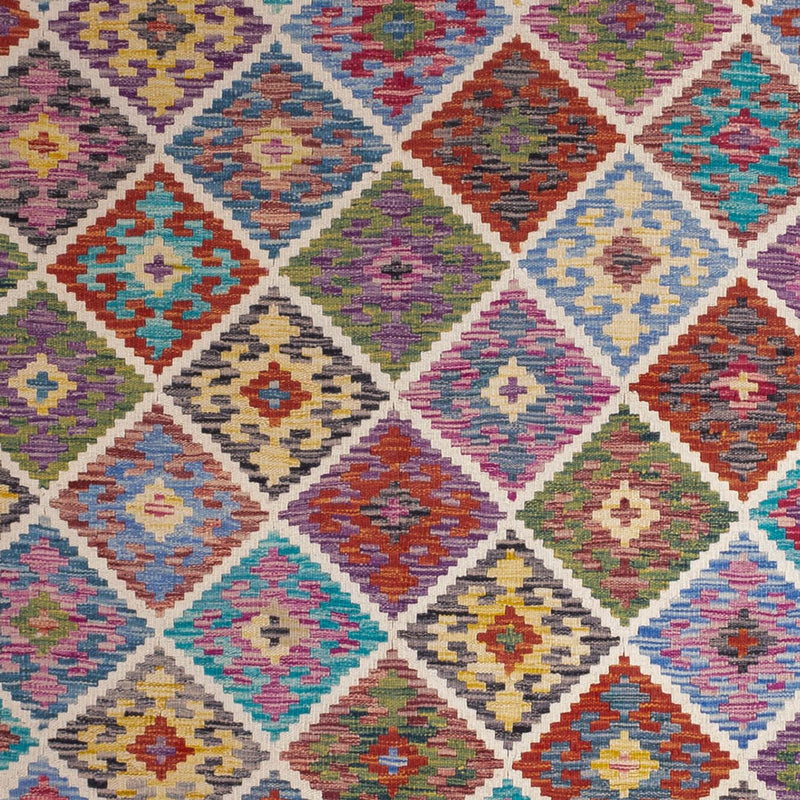 Alfombra Kelim - Splash - 285 x 206 cm - multicolor