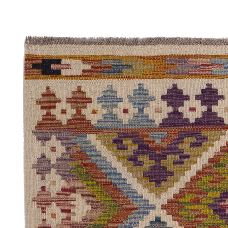 Alfombra de pasillo Alfombra Kelim - Splash - 195 x 95 cm - multicolor