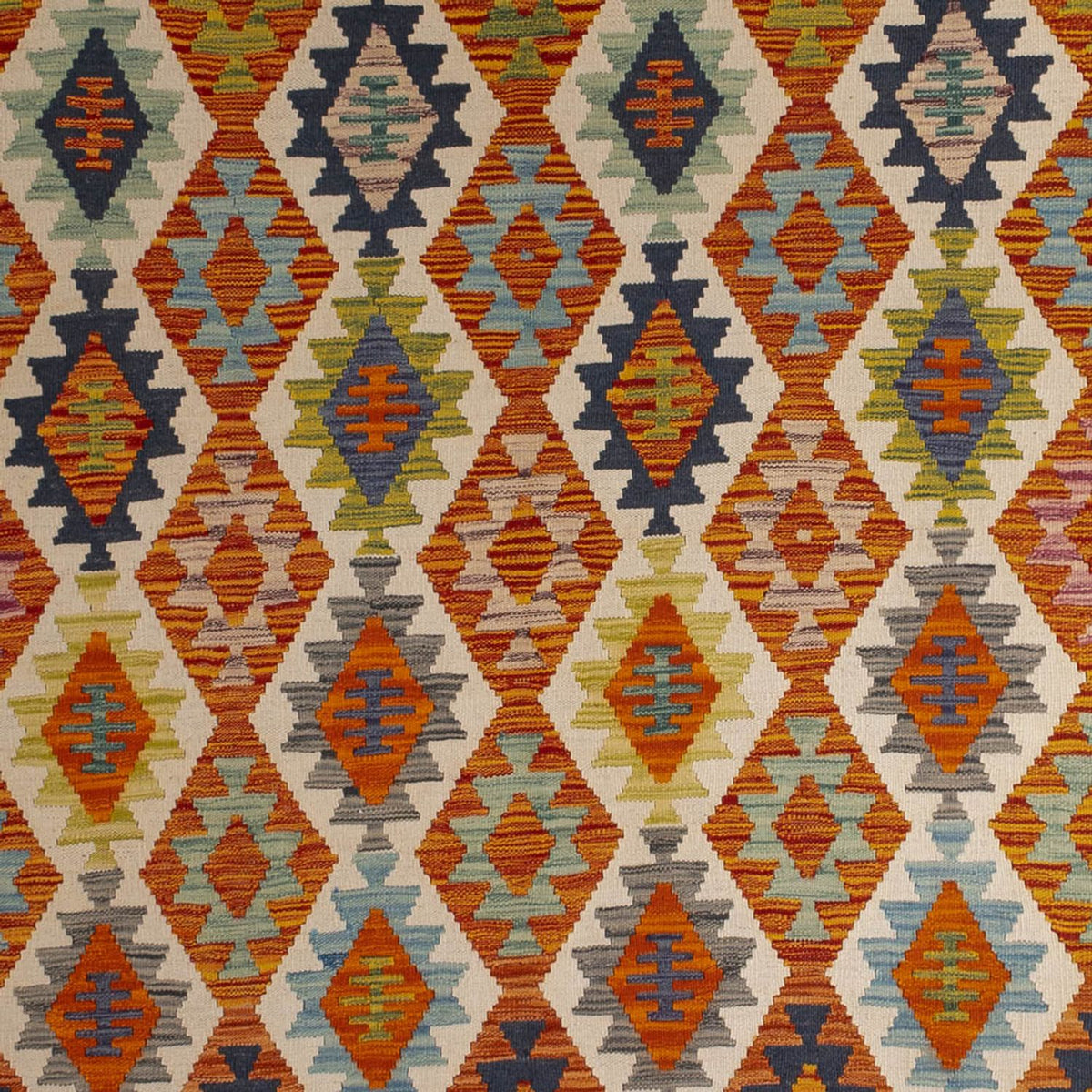 Alfombra Kelim - Splash - 298 x 210 cm - multicolor