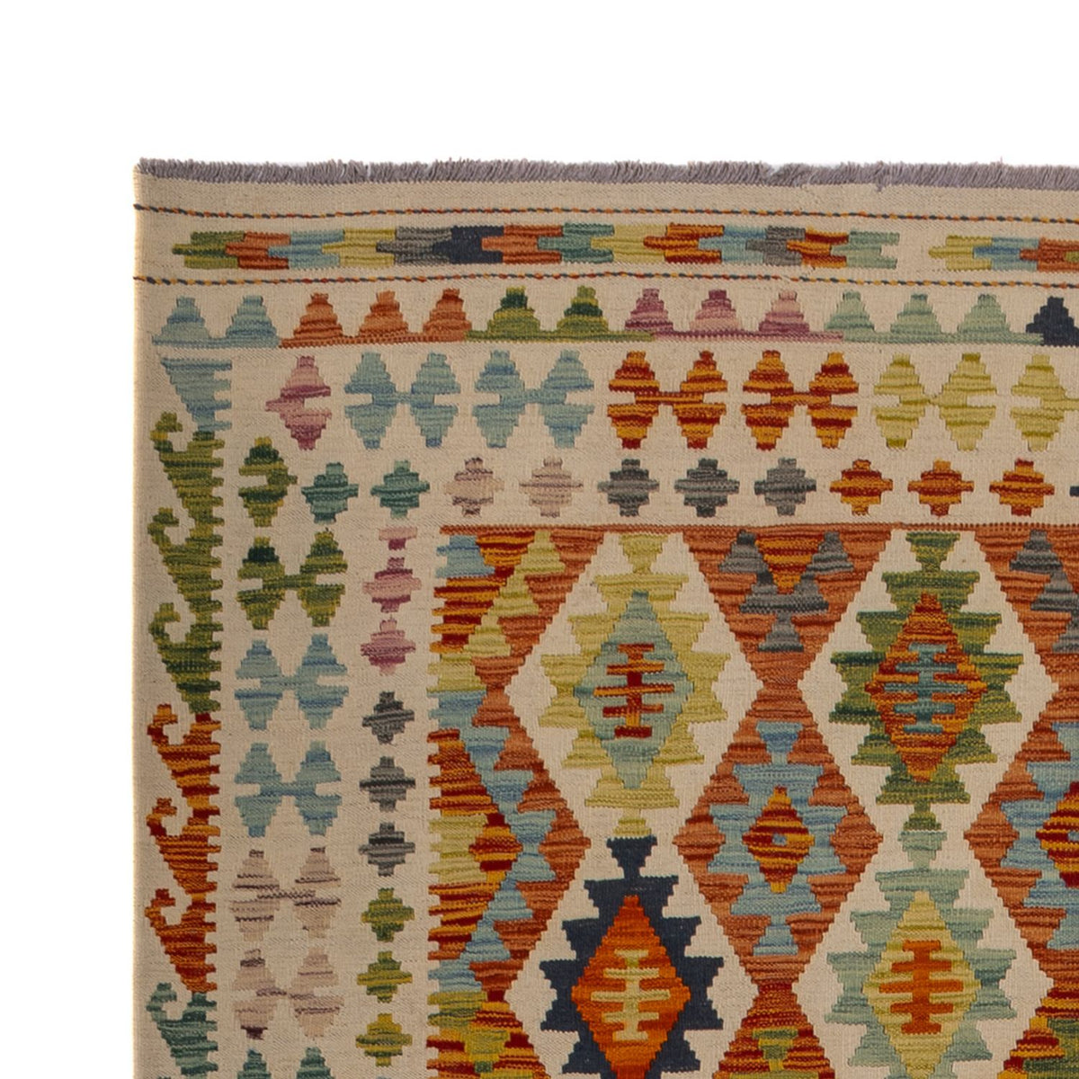 Alfombra Kelim - Splash - 298 x 210 cm - multicolor