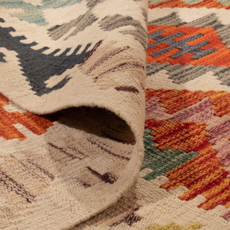 Alfombra Kelim - Splash - 298 x 210 cm - multicolor