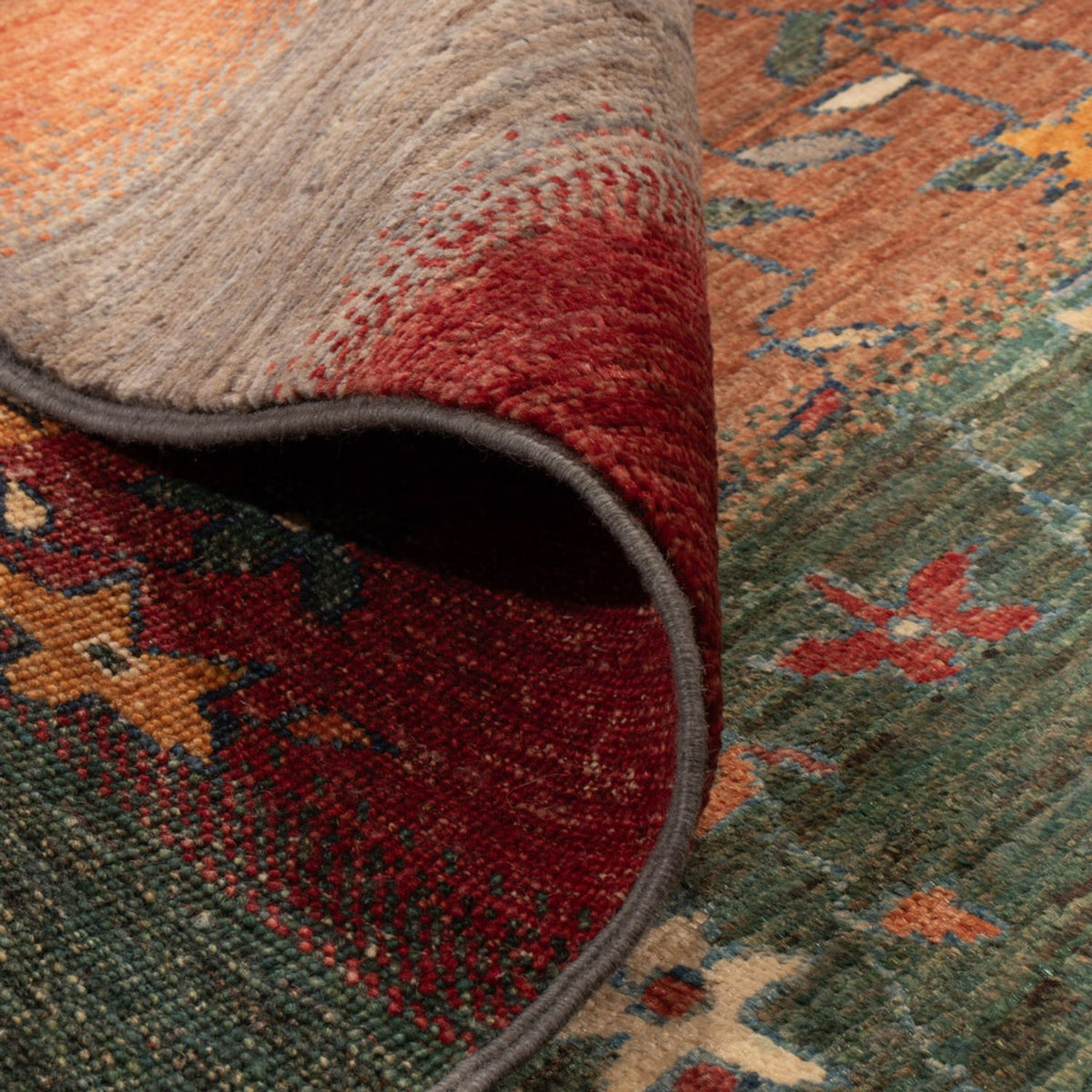 Alfombra Gabbeh - Loribaft Persa - 193 x 158 cm - multicolor