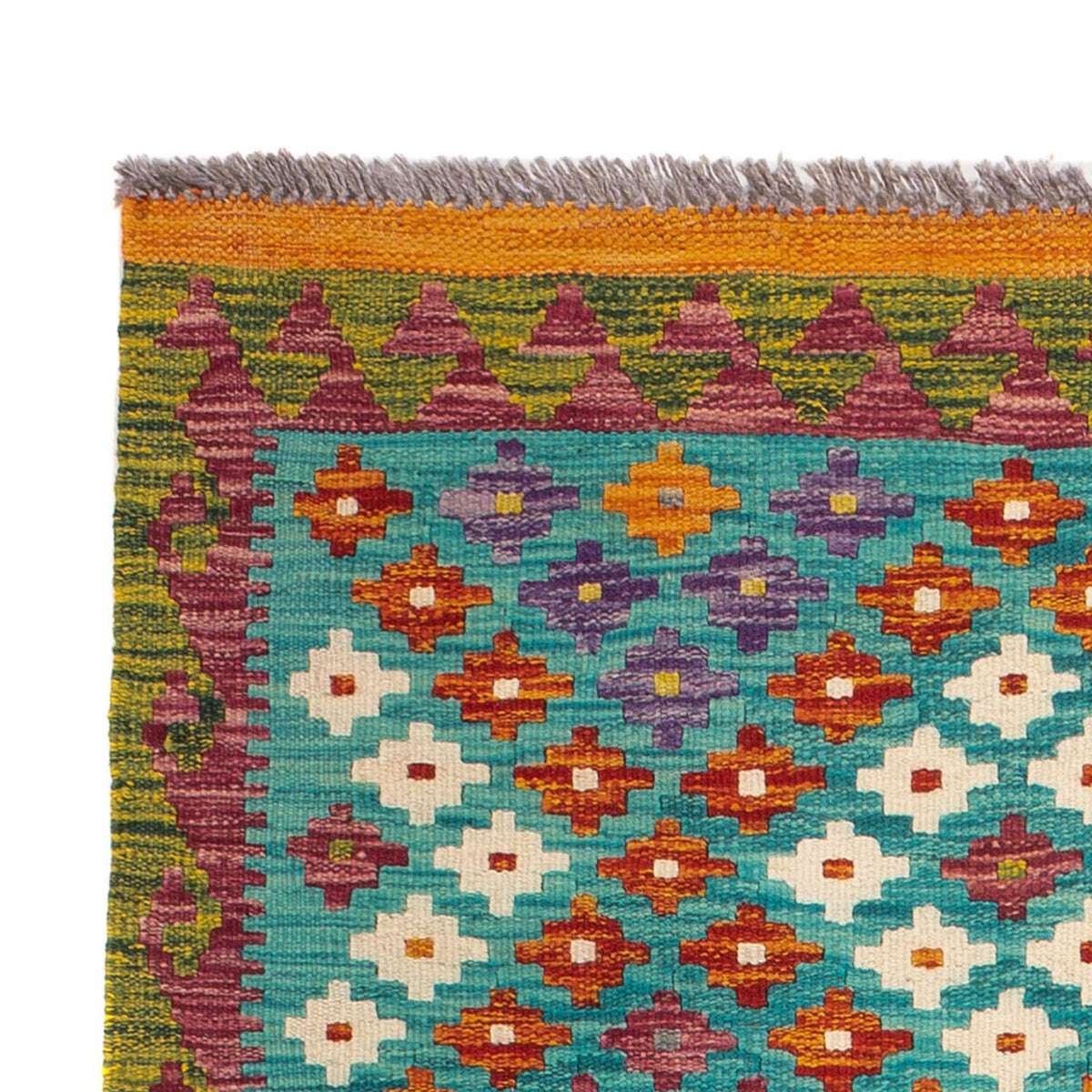 Alfombra Kelim - Splash - 131 x 92 cm - multicolor