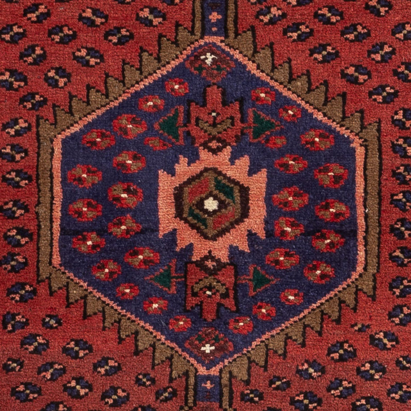 Alfombra persa - Nómada - 153 x 74 cm - rojo oscuro