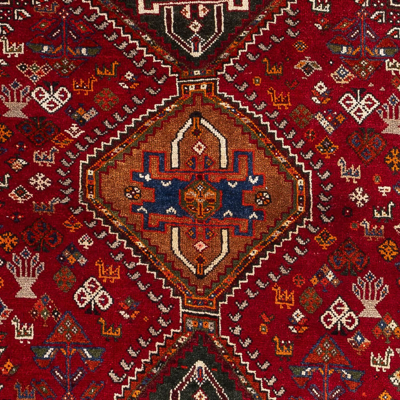 Alfombra persa - Nómada - 156 x 110 cm - rojo oscuro